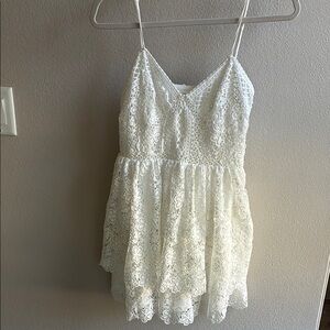 White Lace Spaghetti Strap Dress size small from alterd states